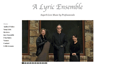 Desktop Screenshot of lyricensemble.com