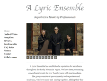 Tablet Screenshot of lyricensemble.com